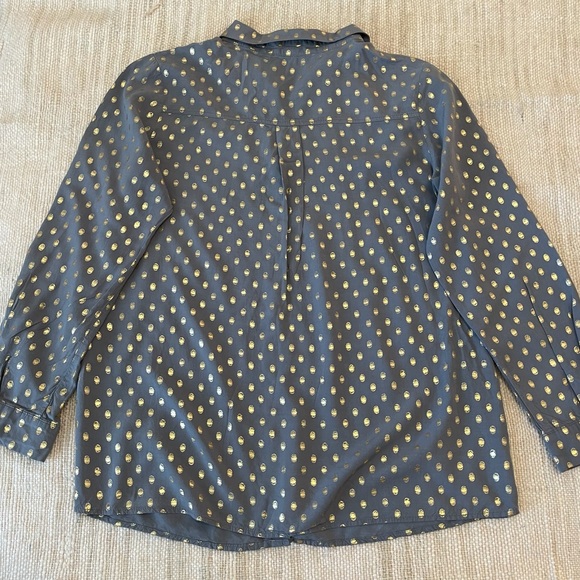 Monarc Gold Polka Dot Button-Down shirt size S - Picture 6 of 9